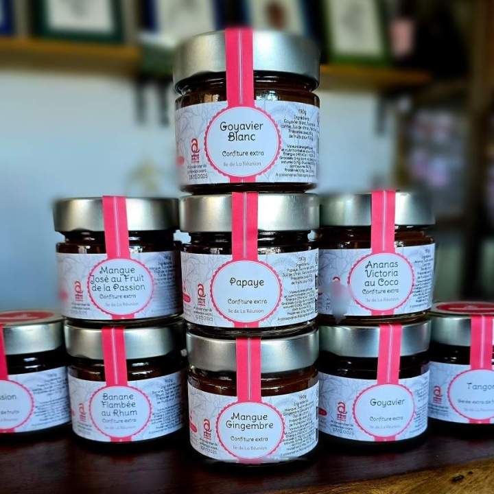 Vente de confitures locales La Réunion